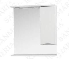 Зеркало SanMaria Квадро 60 (белый глянц)